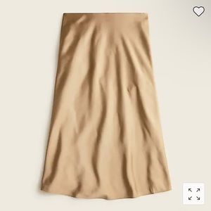EUC J.Crew Pull On Slip Skirt in Camel